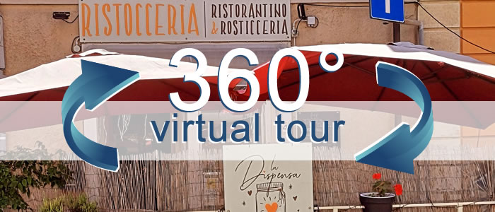 Click per visualizzare il Virtual Tour di La Dispensa Ristorante Rosticceria